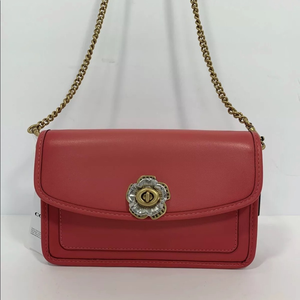 Coach 89287 PARKER 18 FLOWER CROSSBODY OrchidGold